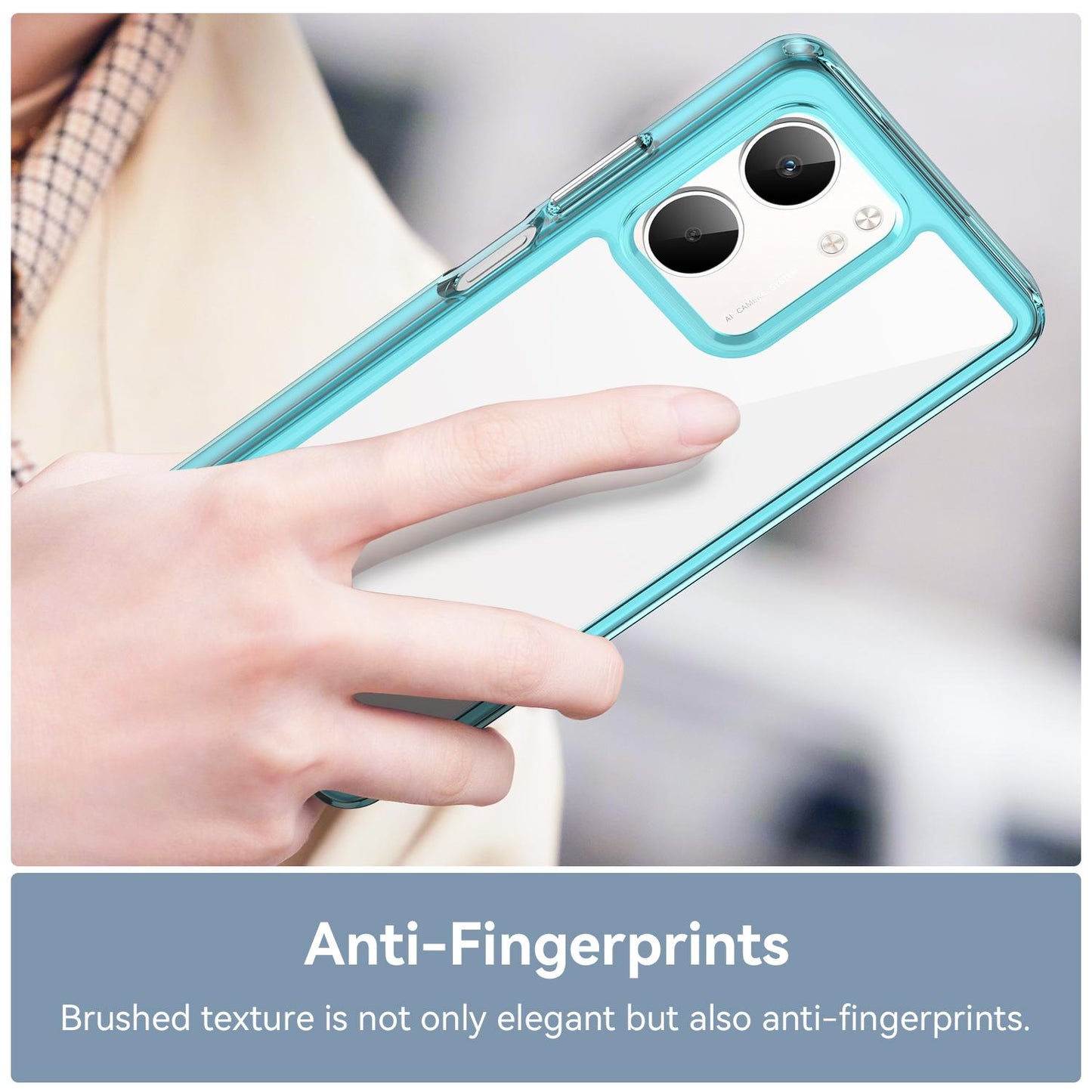 OPPO A5x 4G Acrylic Hybrid TPU Protective Phone Case, Colourful Series Shockproof Cover