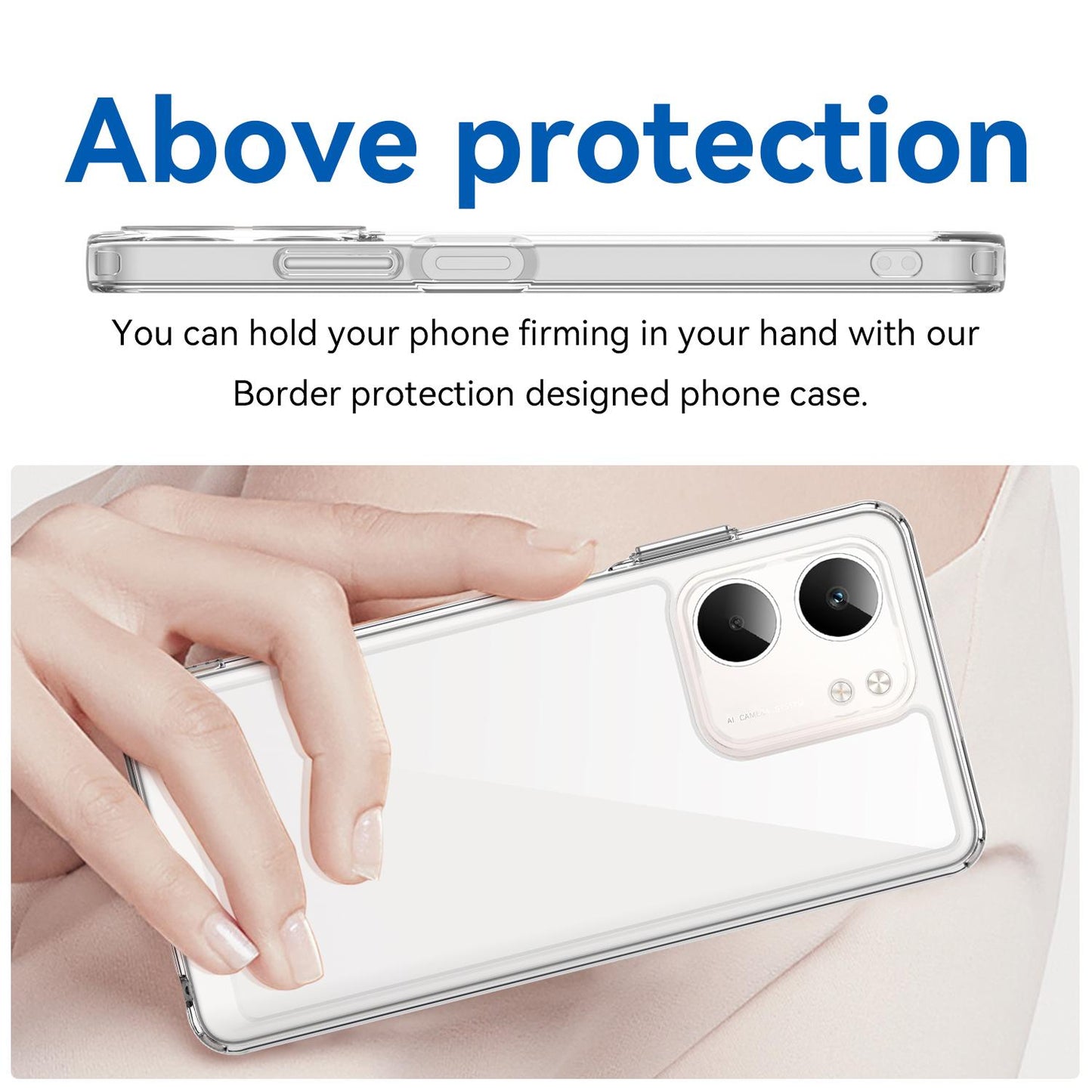 OPPO A5x 4G Acrylic Hybrid TPU Protective Phone Case, Colourful Series Shockproof Cover