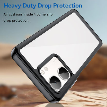 OPPO A5x 5G Acrylic Hybrid TPU Protective Phone Case, Colourful Series Shockproof Cover