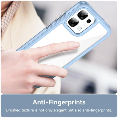 OPPO A6 Pro 4G Acrylic Hybrid TPU Protective Phone Case, Colourful Series Shockproof Cover