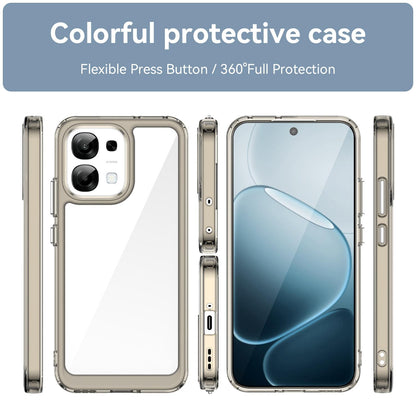 OPPO A6 Pro 4G Acrylic Hybrid TPU Protective Phone Case, Colourful Series Shockproof Cover
