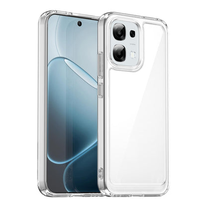 OPPO A6 Pro 4G Acrylic Hybrid TPU Protective Phone Case, Colourful Series Shockproof Cover