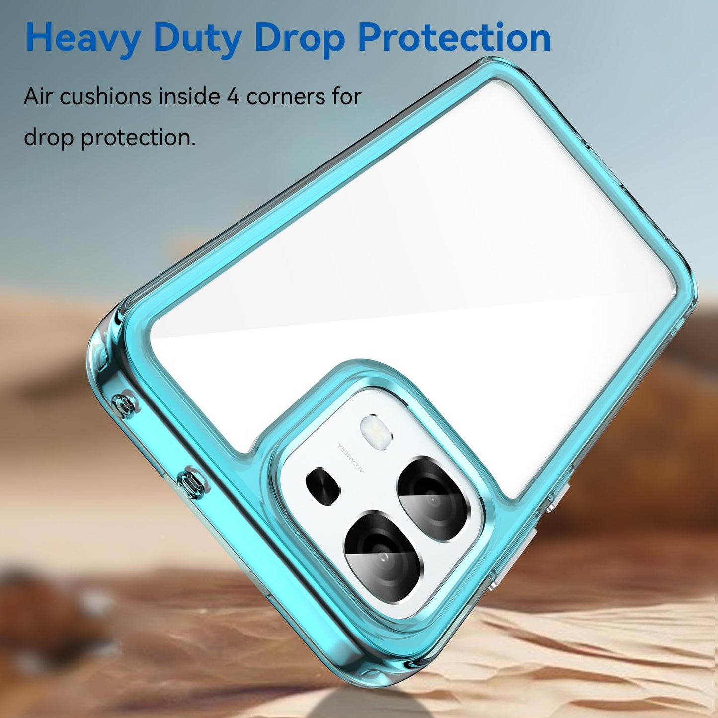OPPO F31 5G Acrylic Hybrid TPU Protective Phone Case, Colourful Series Shockproof Cover