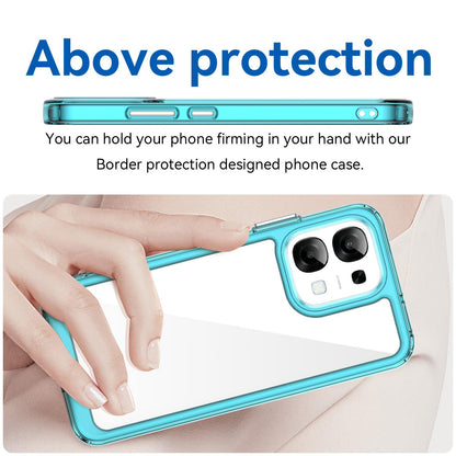 OPPO F31 5G Acrylic Hybrid TPU Protective Phone Case, Colourful Series Shockproof Cover