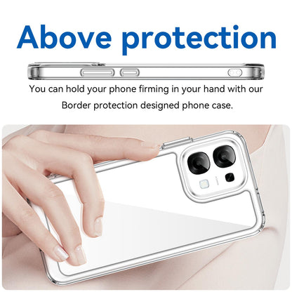 OPPO F31 5G Acrylic Hybrid TPU Protective Phone Case, Colourful Series Shockproof Cover