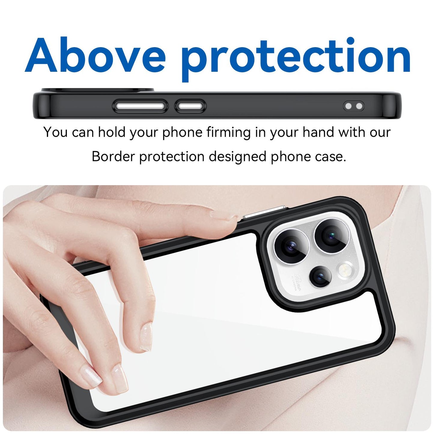OPPO Reno15 Pro Mini 5G Acrylic Hybrid TPU Protective Phone Case, Colourful Series Shockproof Cover