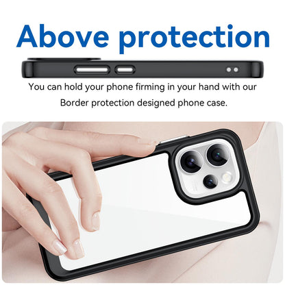 OPPO Reno15 Pro Mini 5G Acrylic Hybrid TPU Protective Phone Case, Colourful Series Shockproof Cover