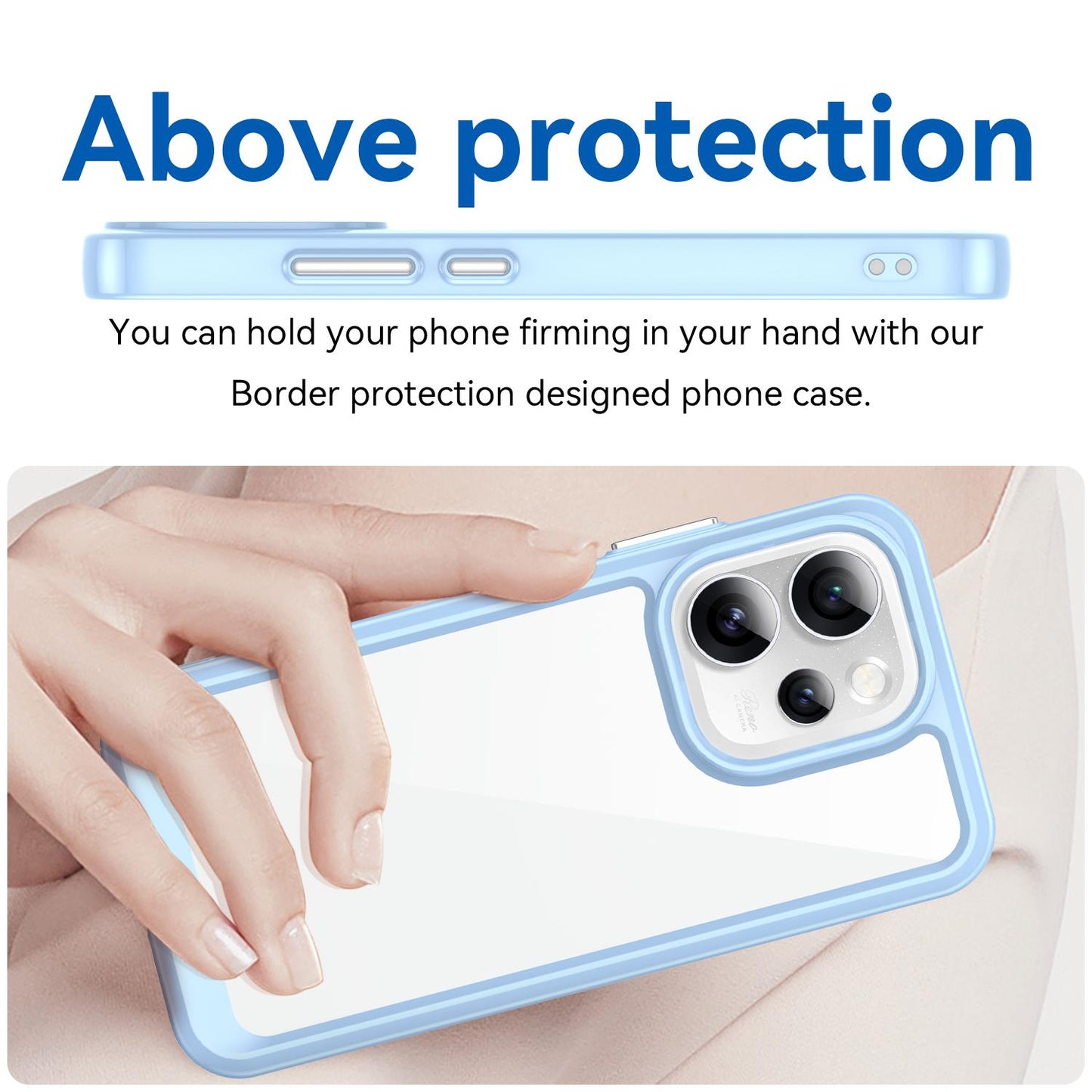 OPPO Reno15 Pro Mini 5G Acrylic Hybrid TPU Protective Phone Case, Colourful Series Shockproof Cover