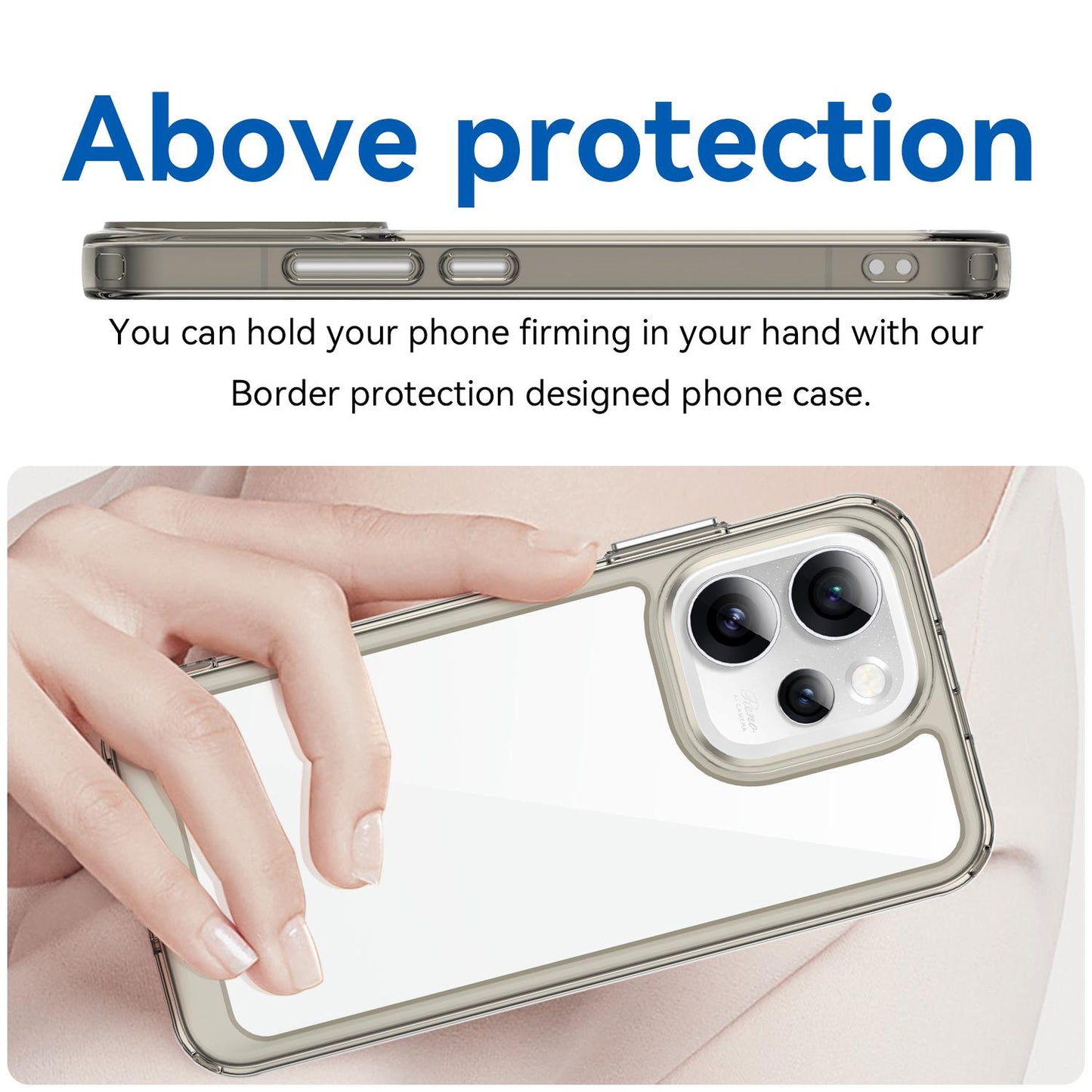 OPPO Reno15 Pro Mini 5G Acrylic Hybrid TPU Protective Phone Case, Colourful Series Shockproof Cover