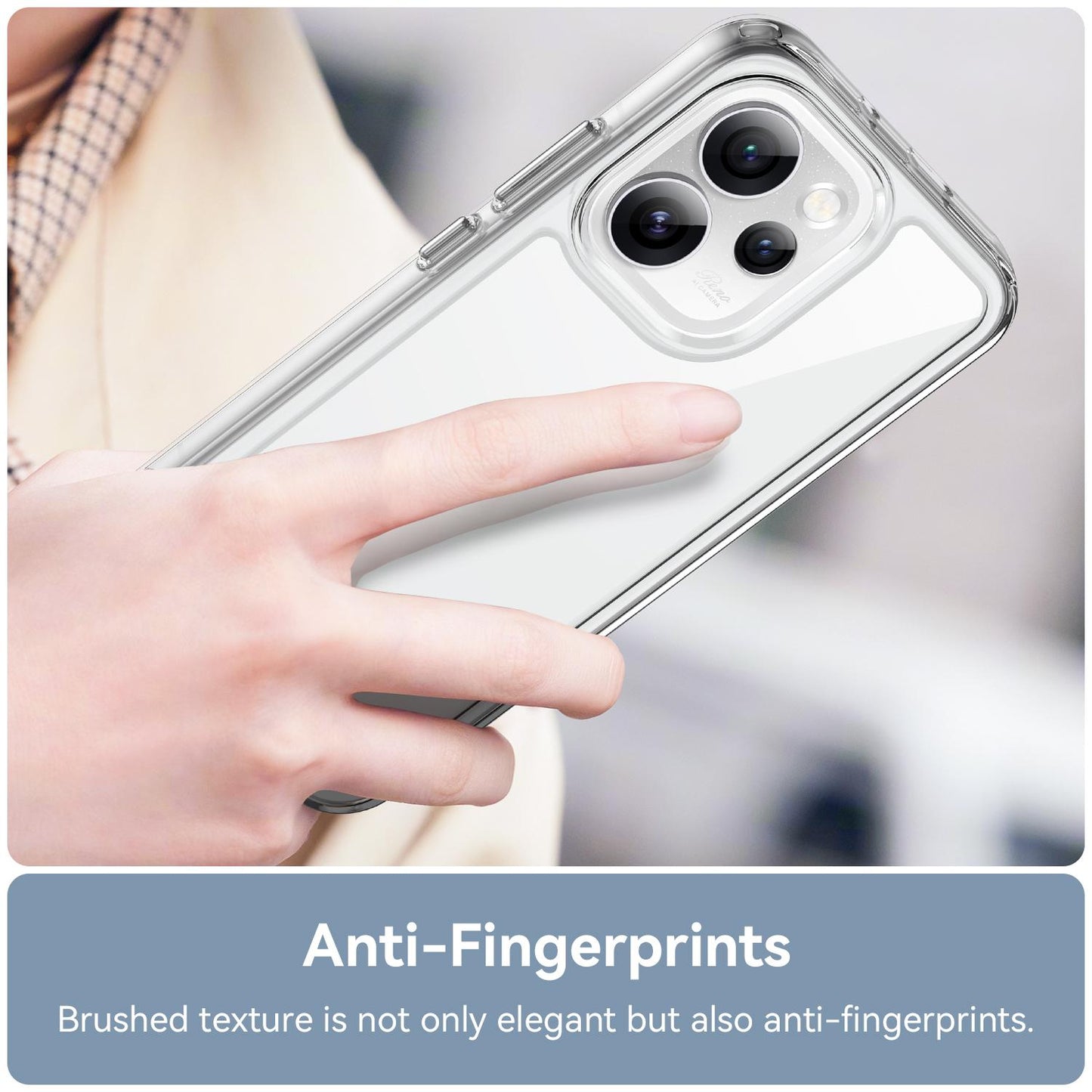 OPPO Reno15 Pro Mini 5G Acrylic Hybrid TPU Protective Phone Case, Colourful Series Shockproof Cover