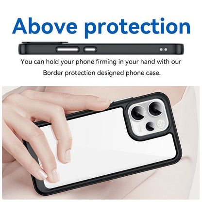 OPPO Reno15 F 5G Acrylic Hybrid TPU Protective Phone Case, Colourful Series Shockproof Cover