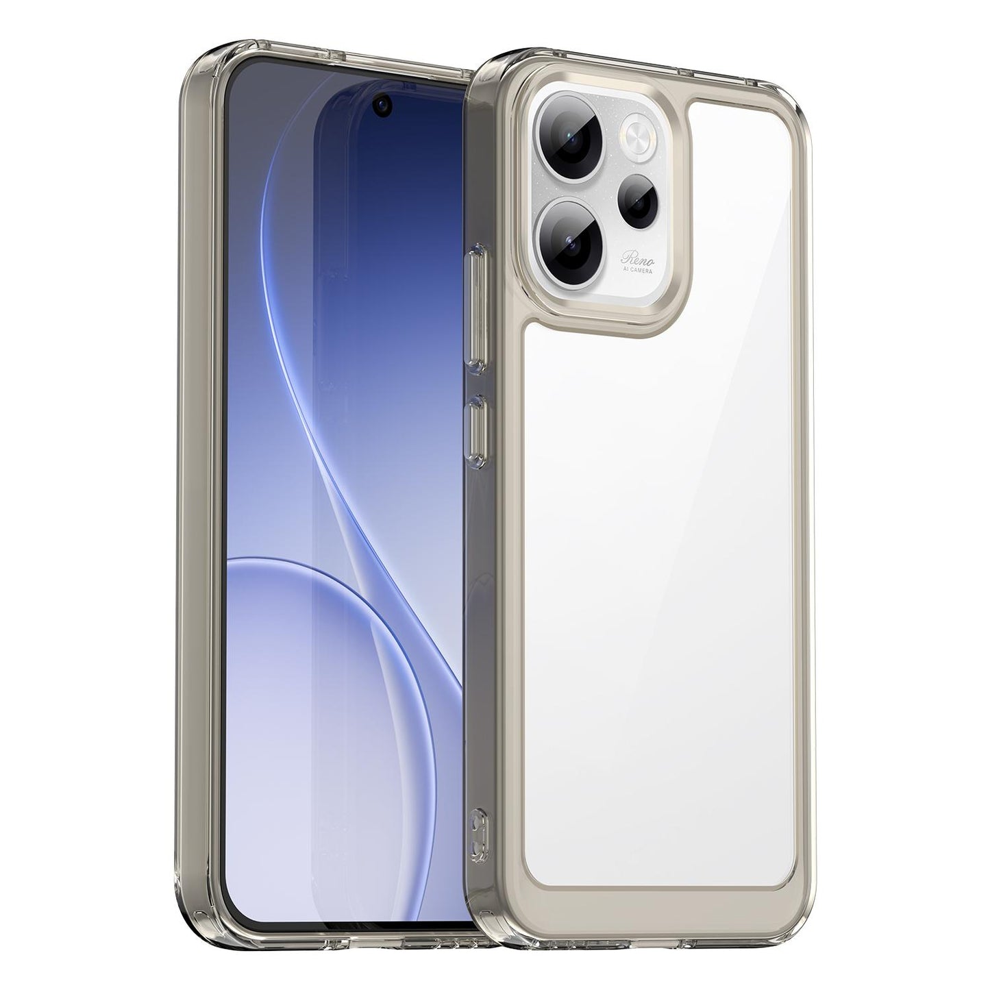 OPPO Reno15 F 5G Acrylic Hybrid TPU Protective Phone Case, Colourful Series Shockproof Cover