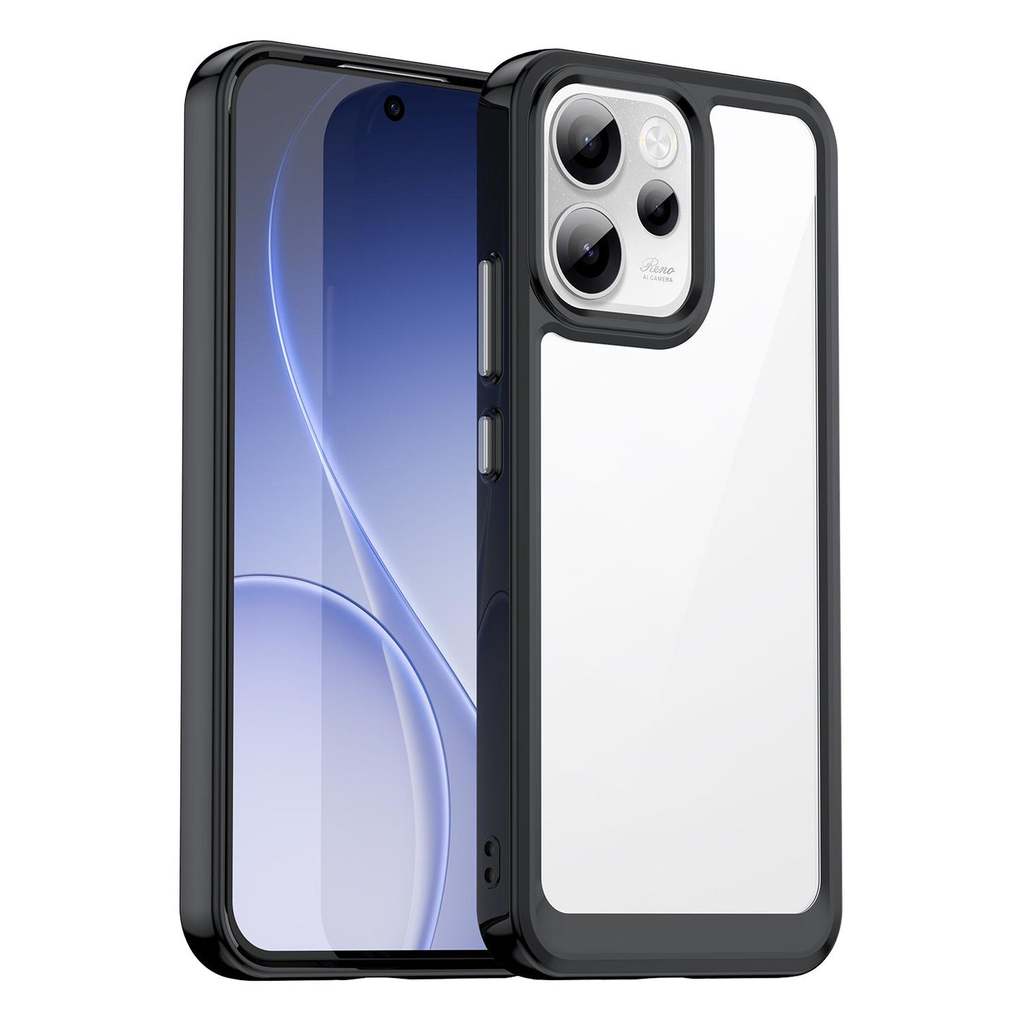 OPPO Reno15 FS 5G Acrylic Hybrid TPU Protective Phone Case, Colourful Series Shockproof Cover