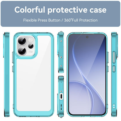 OPPO Reno15 FS 5G Acrylic Hybrid TPU Protective Phone Case, Colourful Series Shockproof Cover