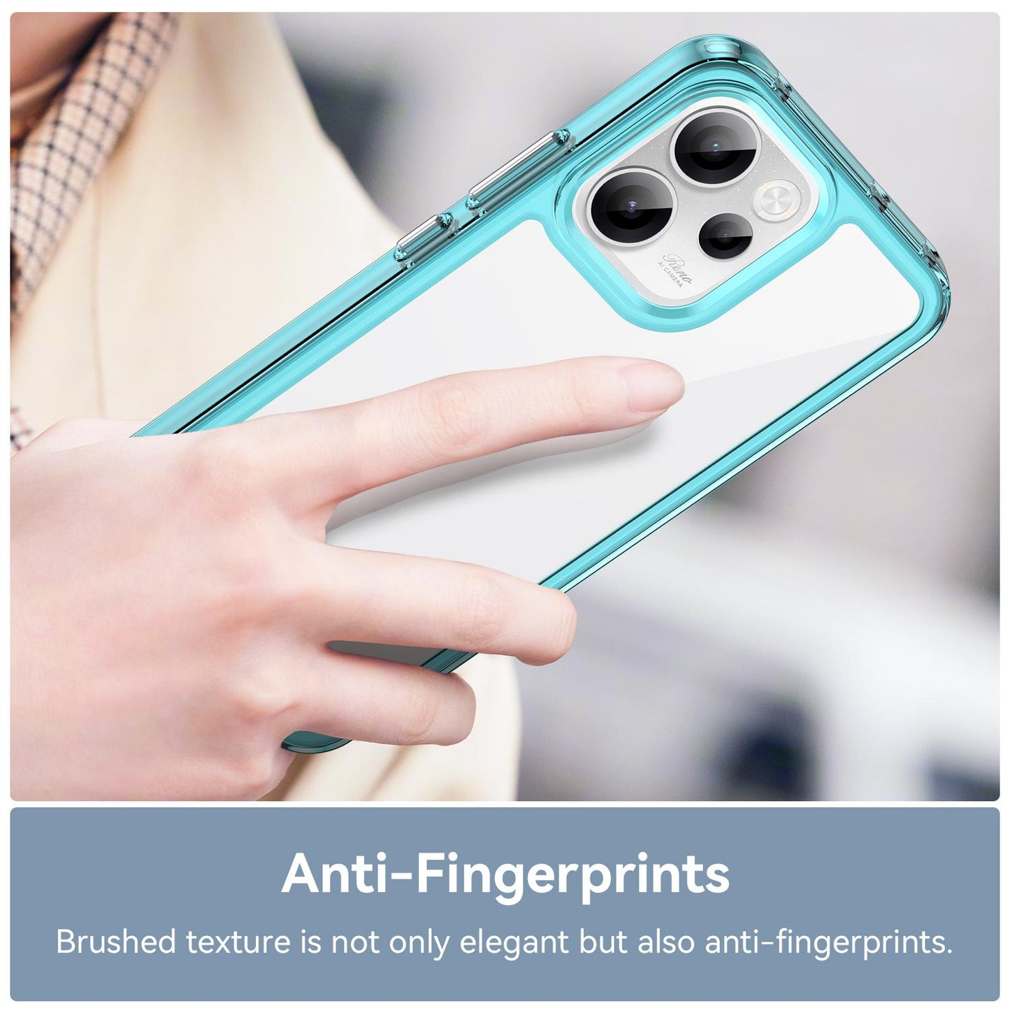 OPPO Reno15 FS 5G Acrylic Hybrid TPU Protective Phone Case, Colourful Series Shockproof Cover