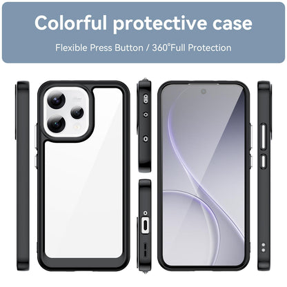 OPPO Reno 15C 5G Acrylic Hybrid TPU Protective Phone Case, Colourful Series Shockproof Cover