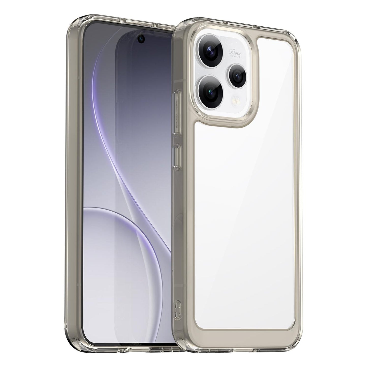 OPPO Reno 15C 5G Acrylic Hybrid TPU Protective Phone Case, Colourful Series Shockproof Cover