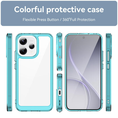 OPPO Reno 15C 5G Acrylic Hybrid TPU Protective Phone Case, Colourful Series Shockproof Cover