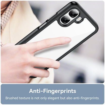 OPPO A6x 4G Acrylic Hybrid TPU Protective Phone Case, Colourful Series Shockproof Cover