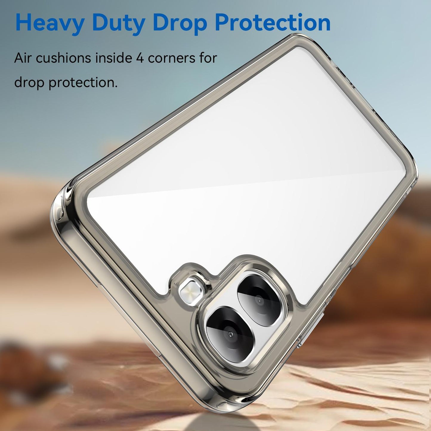 OPPO A6x 4G Acrylic Hybrid TPU Protective Phone Case, Colourful Series Shockproof Cover