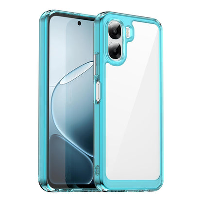 OPPO A6x 4G Acrylic Hybrid TPU Protective Phone Case, Colourful Series Shockproof Cover