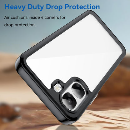 OPPO A6x 5G Acrylic Hybrid TPU Protective Phone Case, Colourful Series Shockproof Cover