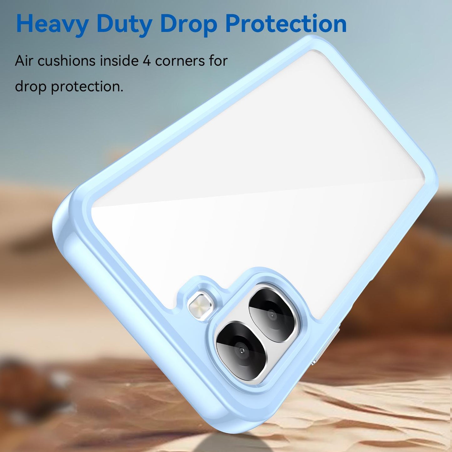 OPPO A6x 5G Acrylic Hybrid TPU Protective Phone Case, Colourful Series Shockproof Cover