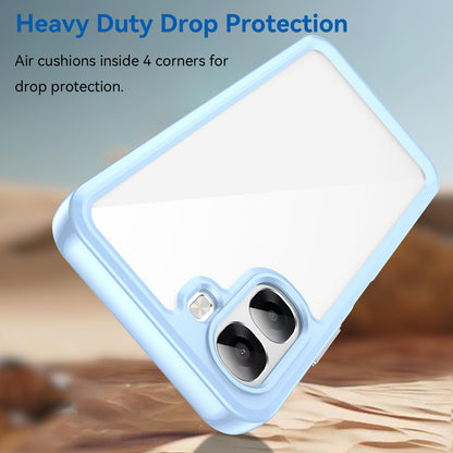 OPPO A6x 5G Acrylic Hybrid TPU Protective Phone Case, Colourful Series Shockproof Cover