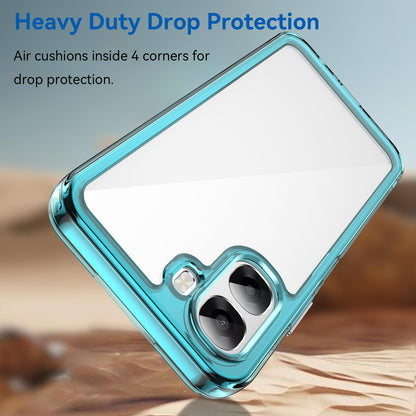 OPPO A6x 5G Acrylic Hybrid TPU Protective Phone Case, Colourful Series Shockproof Cover