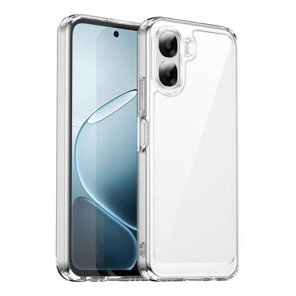 OPPO A6x 5G Acrylic Hybrid TPU Protective Phone Case, Colourful Series Shockproof Cover