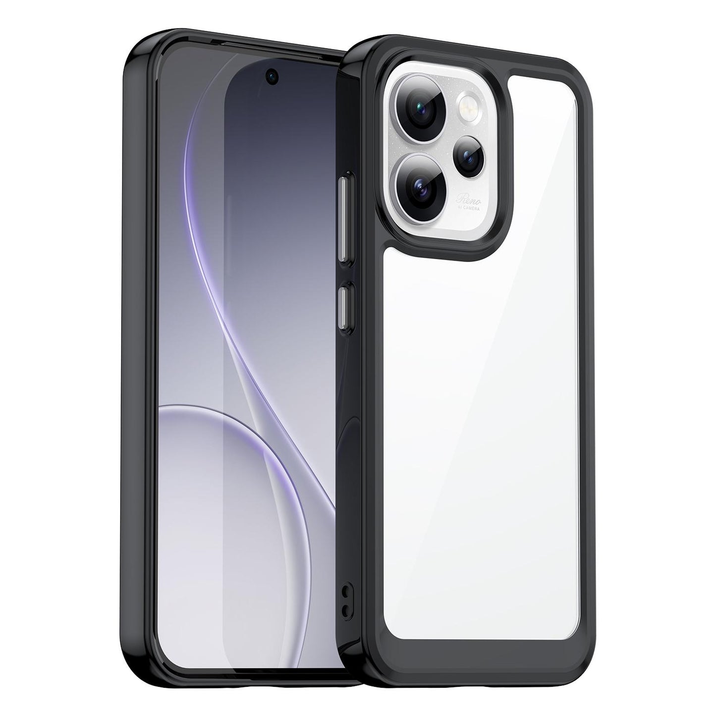 OPPO Reno15 Pro 5G Acrylic Hybrid TPU Protective Phone Case, Colourful Series Shockproof Cover