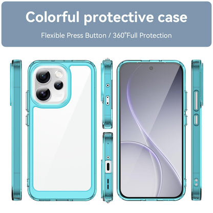 OPPO Reno15 Pro 5G Acrylic Hybrid TPU Protective Phone Case, Colourful Series Shockproof Cover