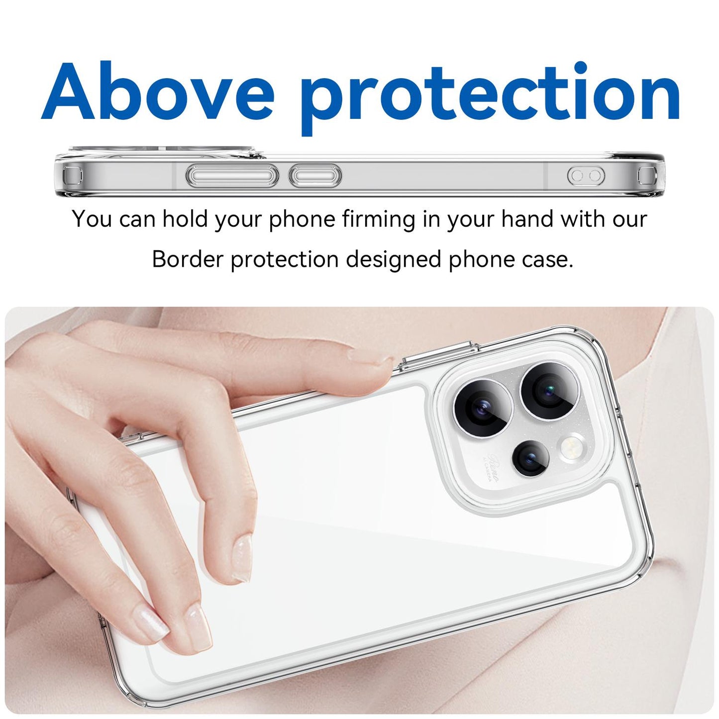 OPPO Reno15 Pro 5G Acrylic Hybrid TPU Protective Phone Case, Colourful Series Shockproof Cover