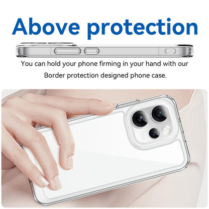 OPPO Reno15 Pro 5G Acrylic Hybrid TPU Protective Phone Case, Colourful Series Shockproof Cover