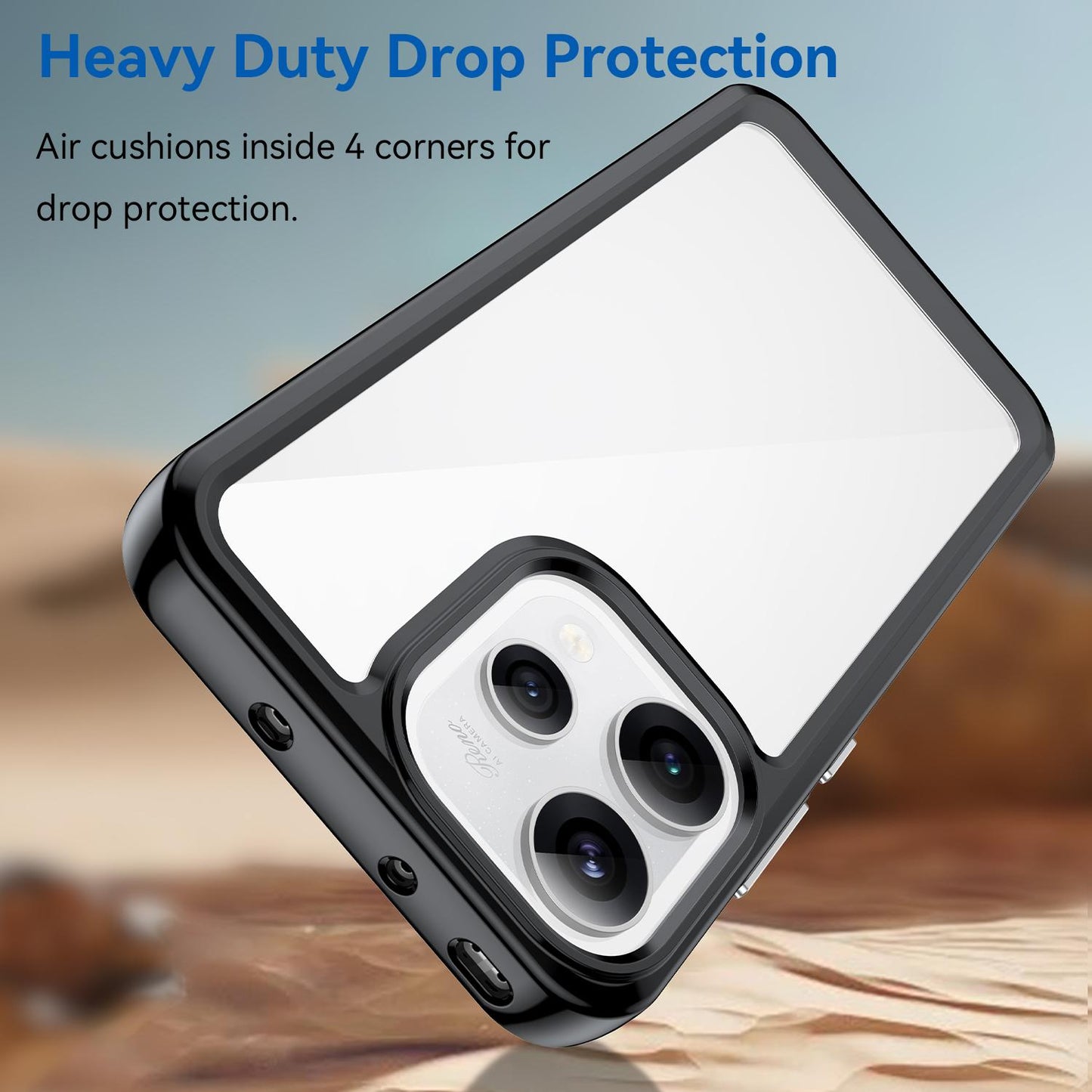 OPPO Reno15 5G Acrylic Hybrid TPU Protective Phone Case, Colourful Series Shockproof Cover