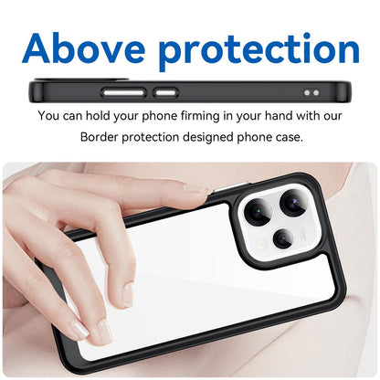 OPPO Reno15 5G Acrylic Hybrid TPU Protective Phone Case, Colourful Series Shockproof Cover