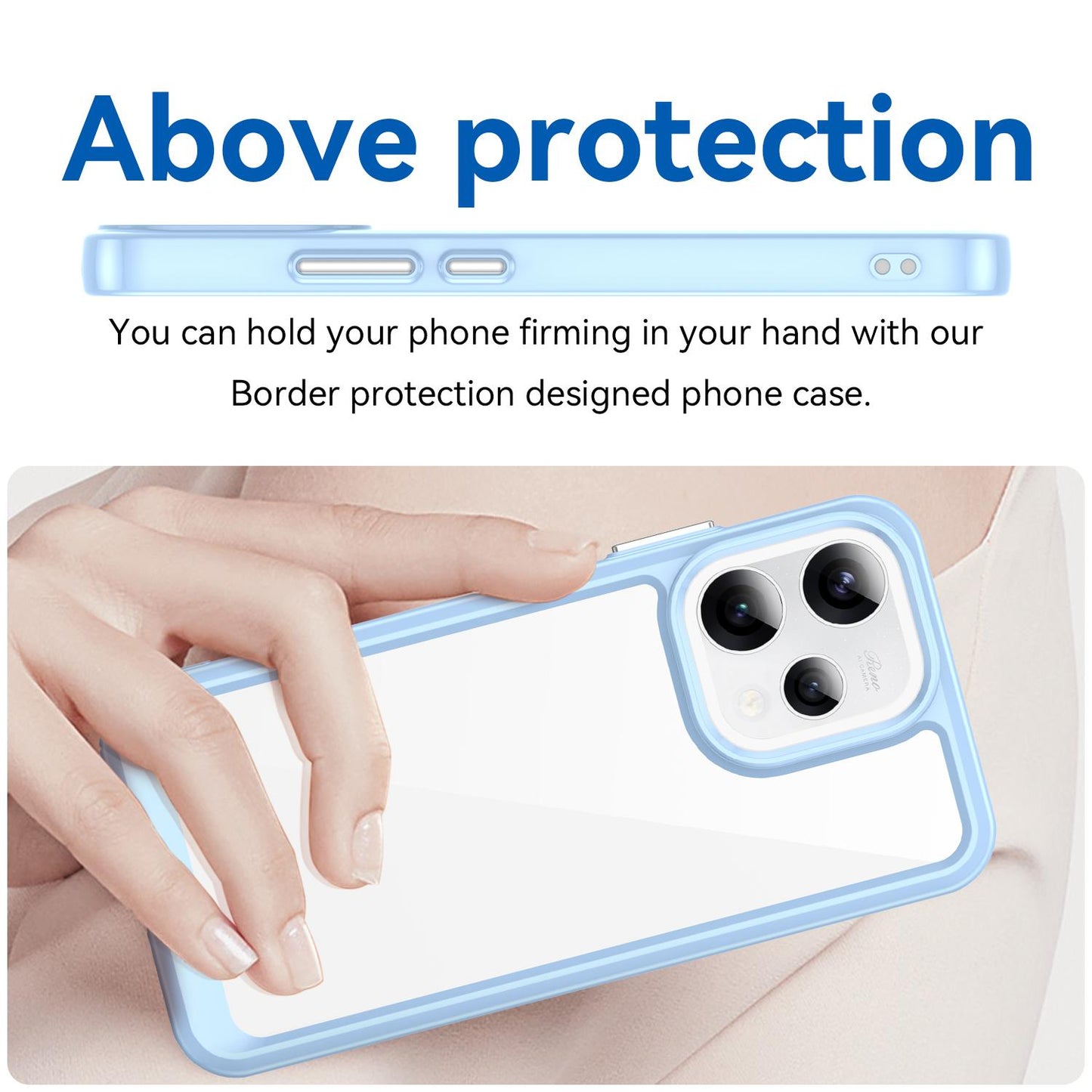OPPO Reno15 5G Acrylic Hybrid TPU Protective Phone Case, Colourful Series Shockproof Cover