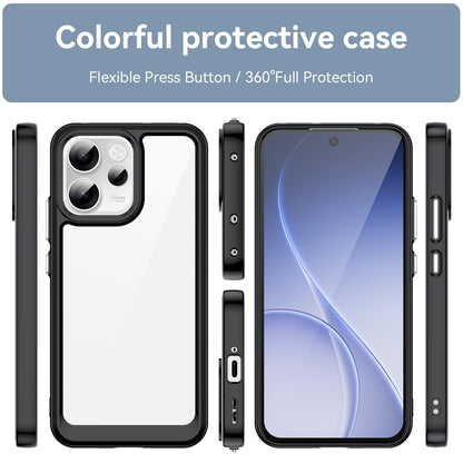 OPPO Reno14 F 5G Acrylic Hybrid TPU Protective Phone Case, Colourful Series Shockproof Cover