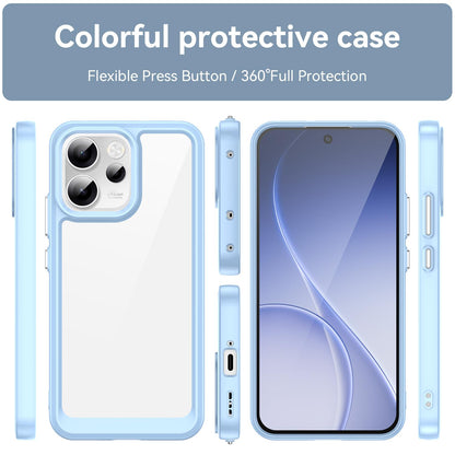 OPPO Reno14 F 5G Acrylic Hybrid TPU Protective Phone Case, Colourful Series Shockproof Cover