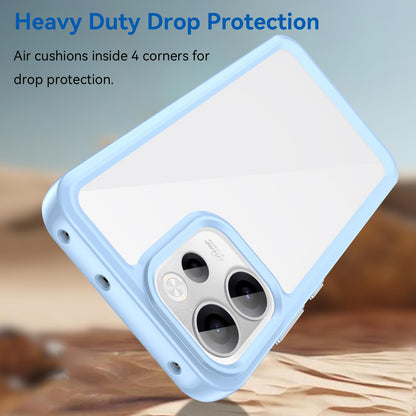 OPPO Reno14 F 5G Acrylic Hybrid TPU Protective Phone Case, Colourful Series Shockproof Cover
