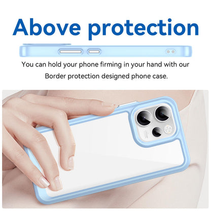 OPPO Reno14 F 5G Acrylic Hybrid TPU Protective Phone Case, Colourful Series Shockproof Cover