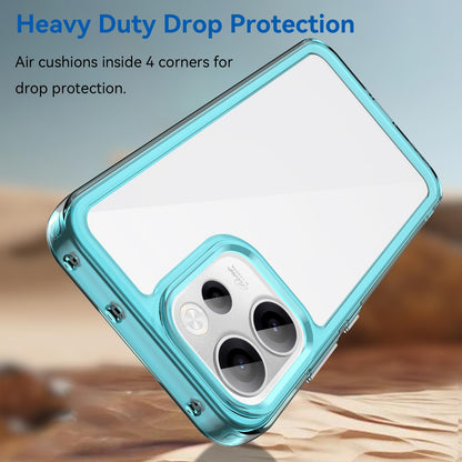 OPPO Reno14 F 5G Acrylic Hybrid TPU Protective Phone Case, Colourful Series Shockproof Cover