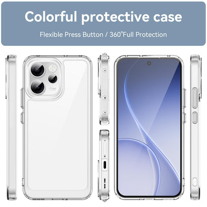 OPPO Reno14 F 5G Acrylic Hybrid TPU Protective Phone Case, Colourful Series Shockproof Cover