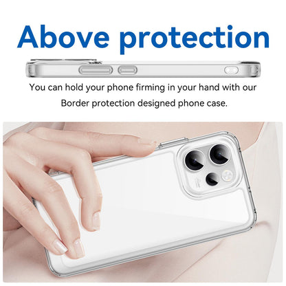 OPPO Reno14 F 5G Acrylic Hybrid TPU Protective Phone Case, Colourful Series Shockproof Cover