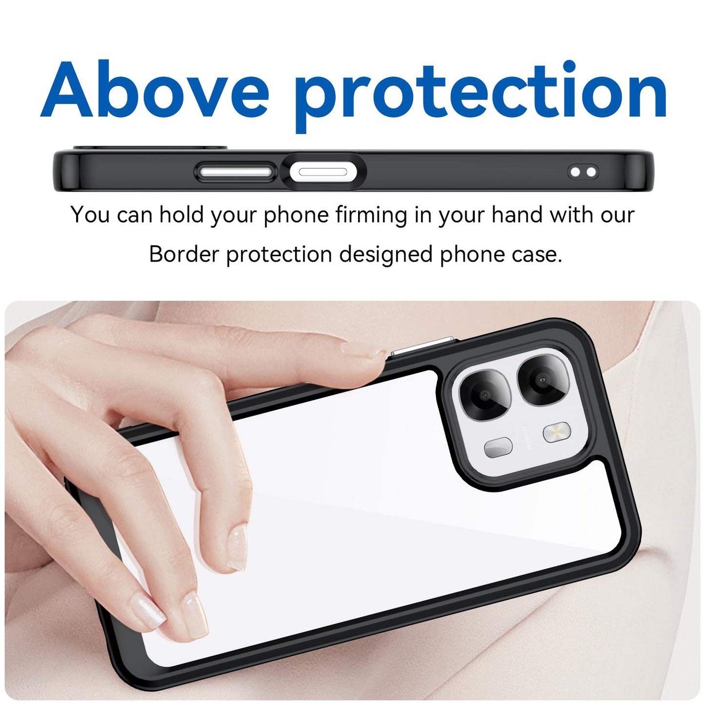 OPPO A6 4G Acrylic Hybrid TPU Protective Phone Case, Colourful Series Shockproof Cover