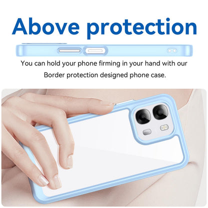 OPPO A6 4G Acrylic Hybrid TPU Protective Phone Case, Colourful Series Shockproof Cover