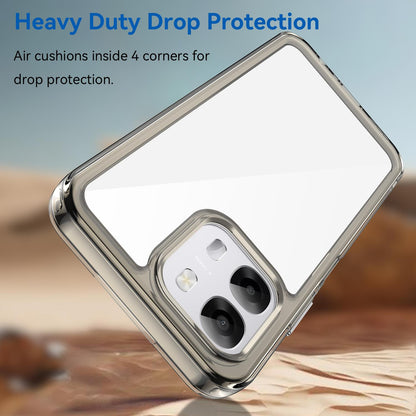 OPPO A6 4G Acrylic Hybrid TPU Protective Phone Case, Colourful Series Shockproof Cover