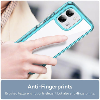 OPPO A6 4G Acrylic Hybrid TPU Protective Phone Case, Colourful Series Shockproof Cover