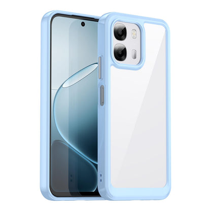 OPPO A6s 5G Acrylic Hybrid TPU Protective Phone Case, Colourful Series Shockproof Cover