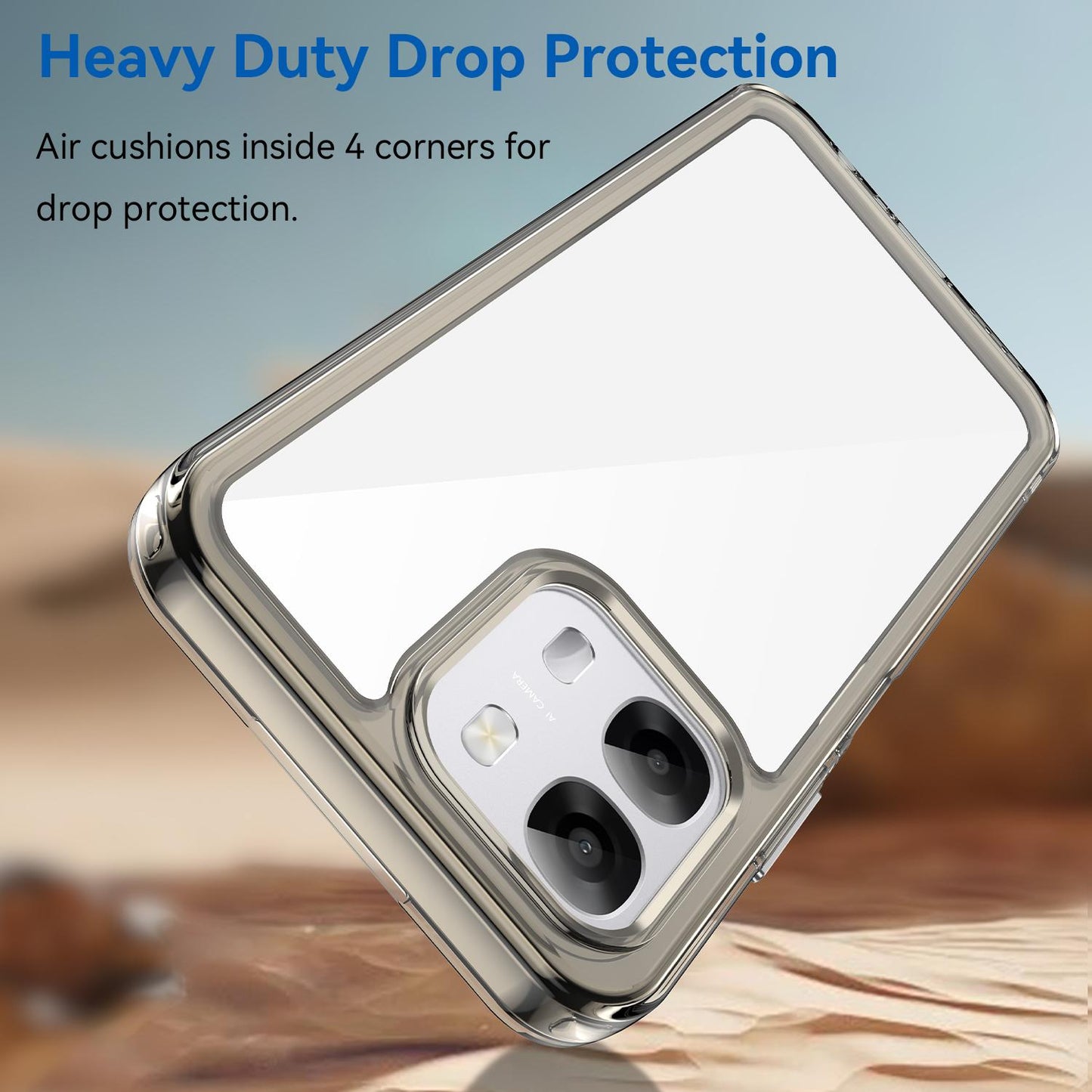 OPPO A6s 5G Acrylic Hybrid TPU Protective Phone Case, Colourful Series Shockproof Cover